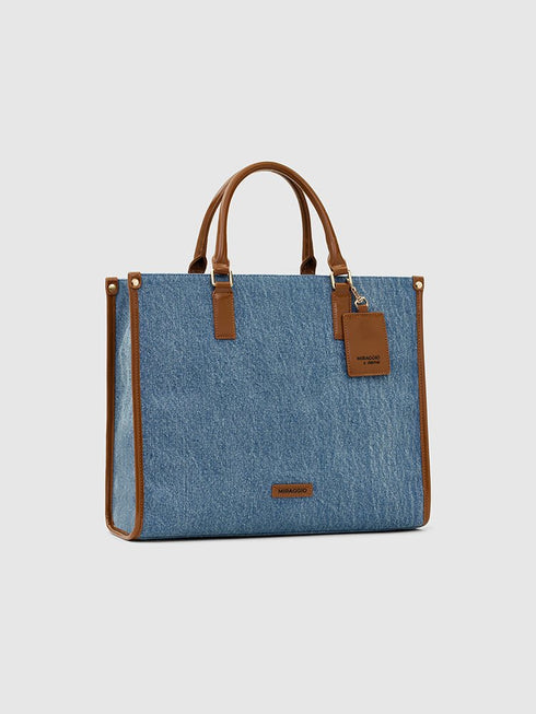 Denice Denim Tote Bag